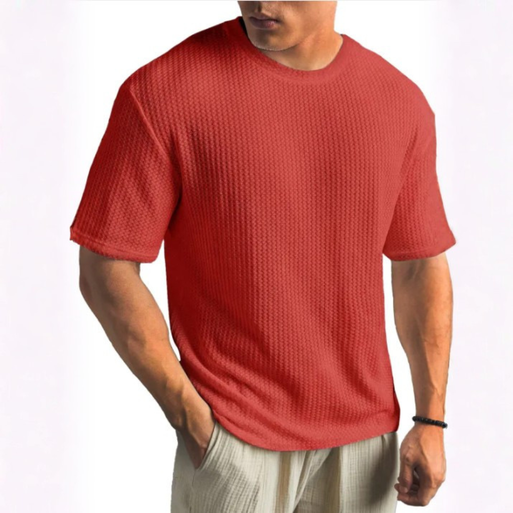 SOLID CREW NECK T SHIRT FOR MEN