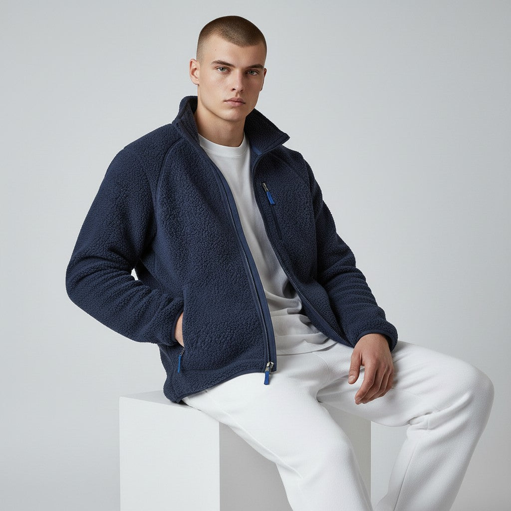 SHERPA FLEECE JACKET FOR MEN