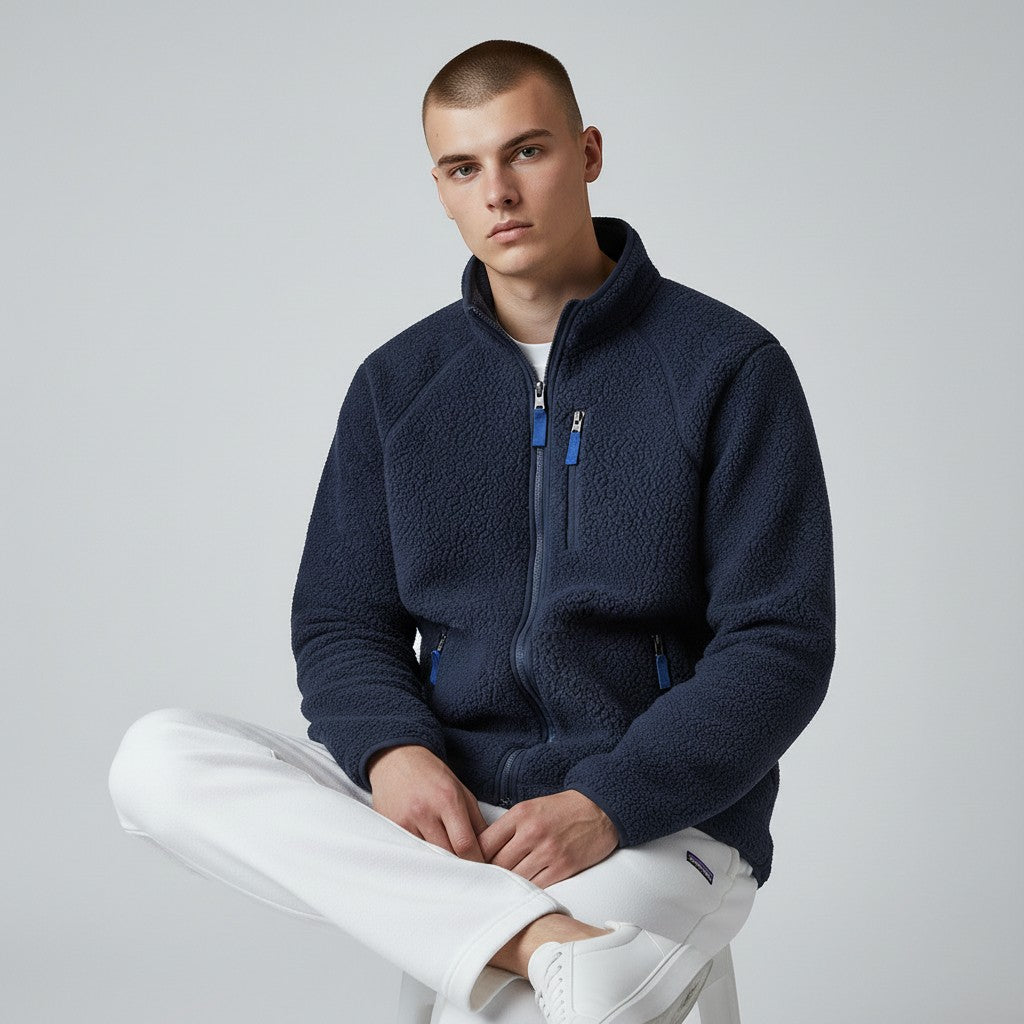 SHERPA FLEECE JACKET FOR MEN