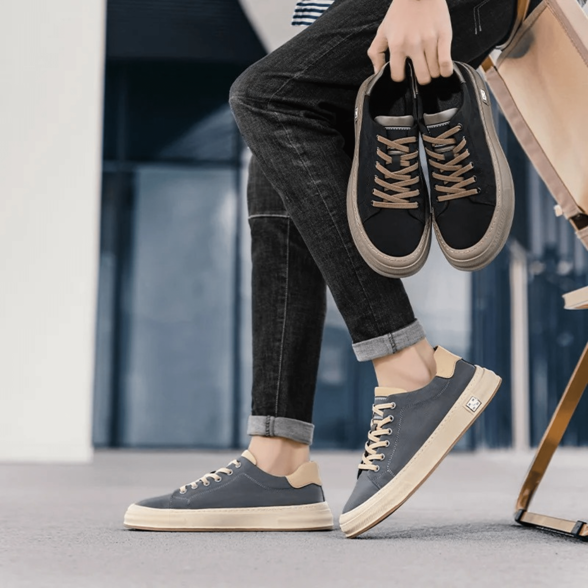 CASUAL SNEAKERS IN FABRIC FOR MEN