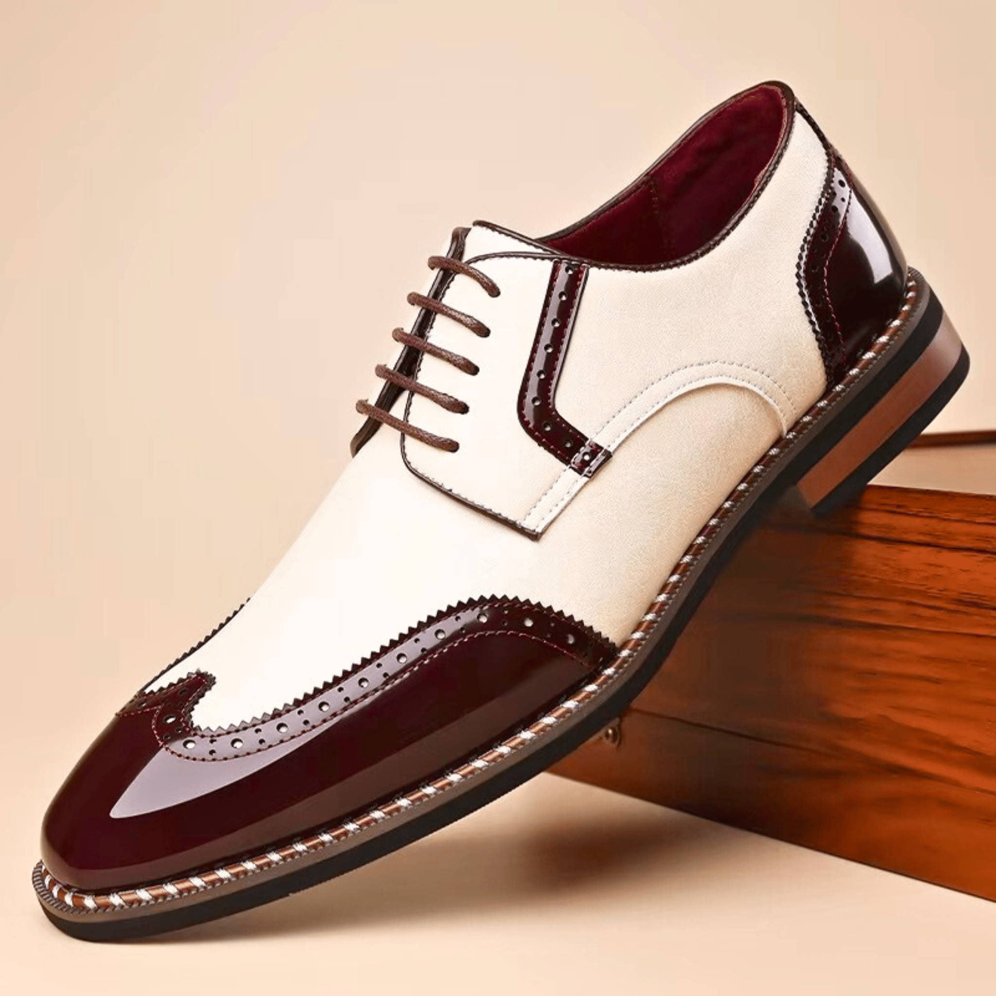 BICOLORED SHOES FOR MEN