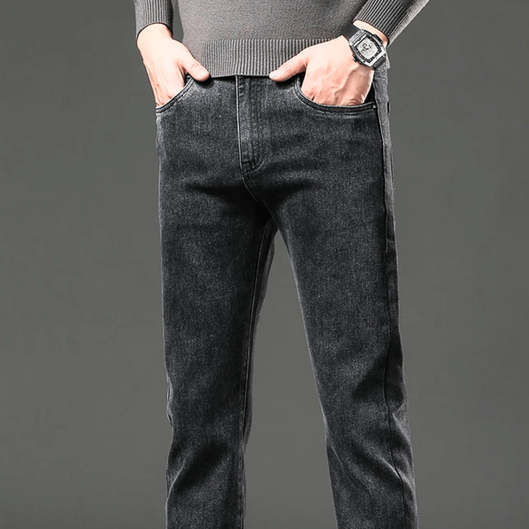 HARRISON OF CALIFORNIA | THERMAL DENIM PANTS