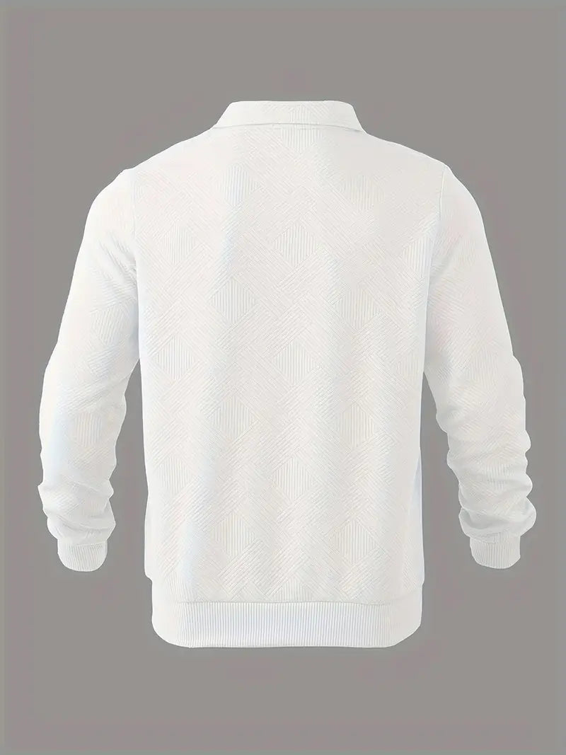 GEOMETRIC KNIT PULLOVER FOR MEN