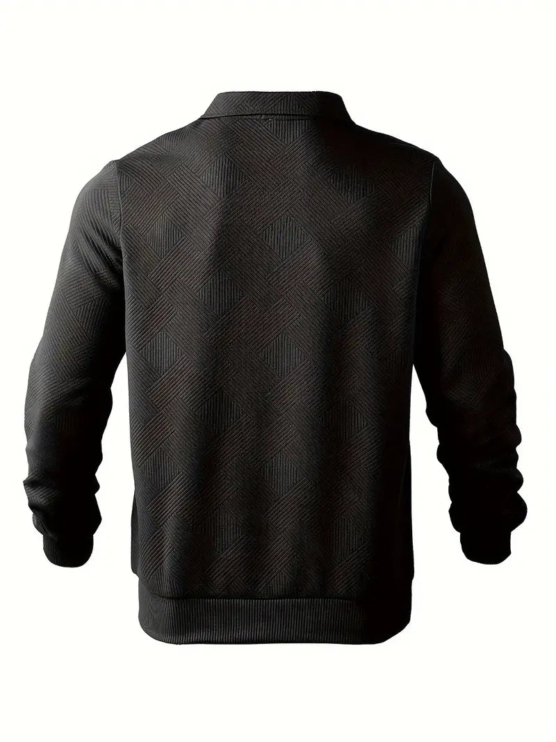 GEOMETRIC KNIT PULLOVER FOR MEN